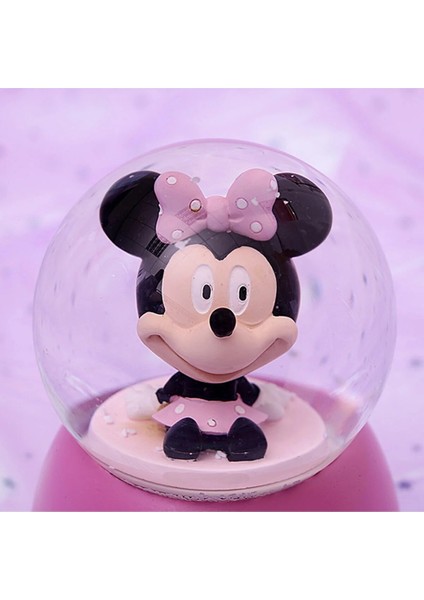 Mickey Mouse Temalı Orta Boy Işıklı Müzikli Kar Küresi