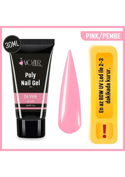 Uv/Led Poly Jel 30ml - Pink
