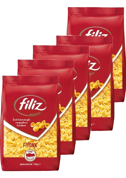 Siftaholsun Filiz Makarna Fiyonk 500GR x 5 Adet