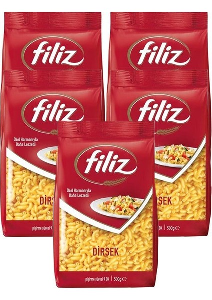 Kumraldede Filiz Makarna Dirsek 500GR x 5 Adet