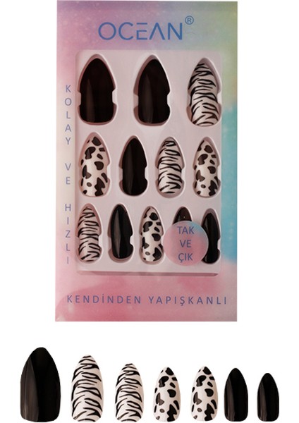 - Tak ve Çık Kendinden Yapışkanlı Takma Tırnak
