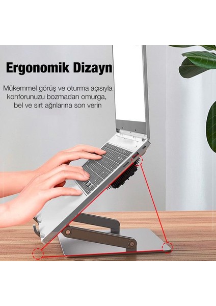Rgb Işıklı Yüksekli Ayarlı Çift Fanlı Dizüstü Bilgisayar Laptop Soğutucu Stand Laptop Masası modelleri