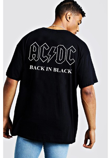 Acdc Back To Black Oversize Tişört