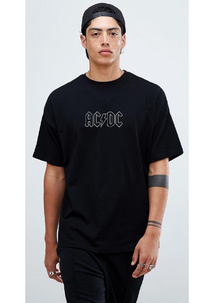 Acdc Back To Black Oversize Tişört