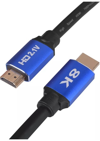 5095 8k Ultra Hd 2.1V 48GBPS Altın Kaplama HDMI Kablo UHD 2 Metre