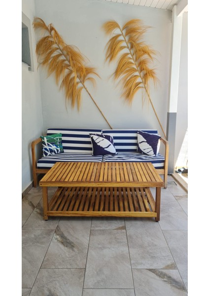 Iroko Bahçe Sehpası 50x80x40cm Veranda Sehpası Teak Sehpa Tik Sehpa fırsatları