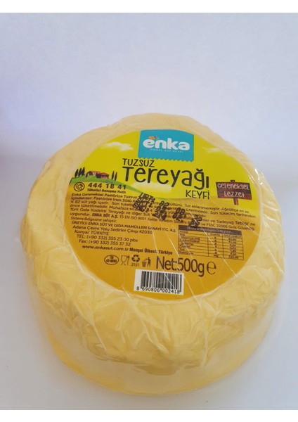Pastorize Topak Tuzsuz Tereyağı 500 gr