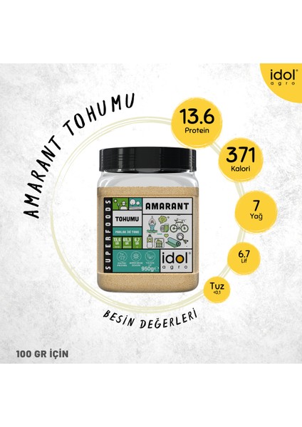 Amarant Tohumu 950 gr