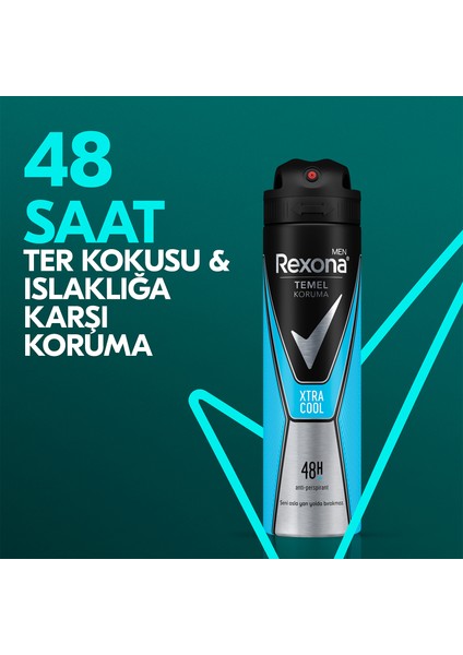 Men Temel Koruma Erkek Sprey Deodorant Xtra Cool Antiperspirant 150 ml