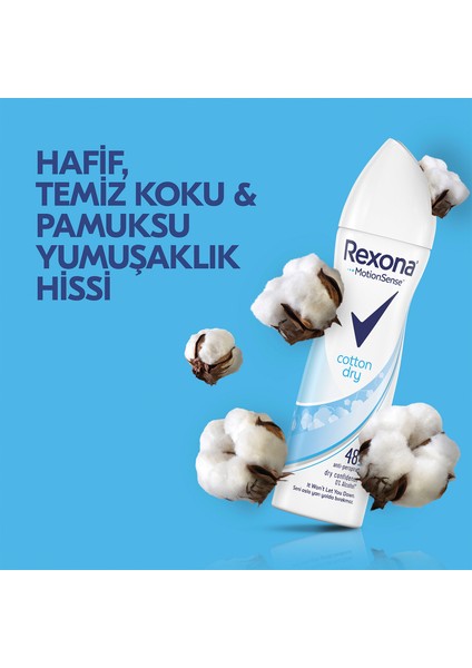 MotionSense Kadın Sprey Deodorant Cotton Dry Antiperspirant 150 ml