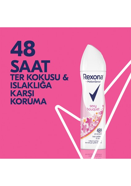 Anti-Perspirant Sprey Deodorant Kadın Sexy Bouquet Ter Kokusuna Karşı 150 ML modelleri