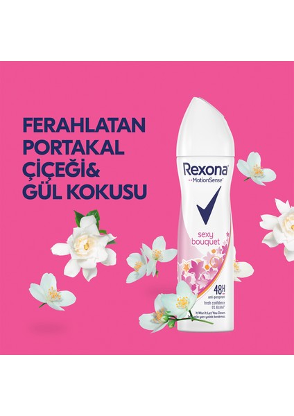 Anti-Perspirant Sprey Deodorant Kadın Sexy Bouquet Ter Kokusuna Karşı 150 ML