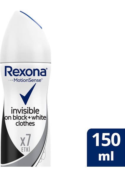 Anti-Perspirant Sprey Deodorant Kadın Invisible Black White Ter Kokusuna Karşı 150 ML
