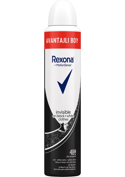 Invisible Black + White Kadın Sprey Deodorant 200 ml