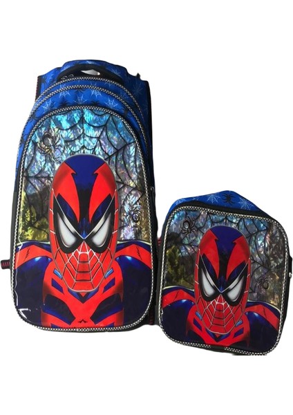 Spider-Man Okul Çantası 3 Bölmeli Beslenme Çanta