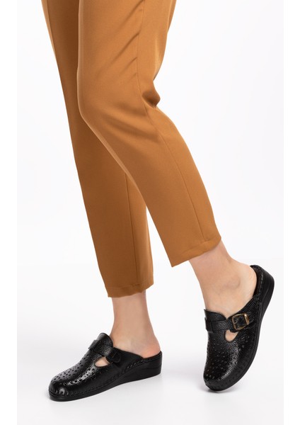 Kadın Deri Ortopedik Sabo Terlik