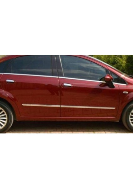 Fiat Linea 2007> Krom Yan Kapı Çıtası 4 Parça