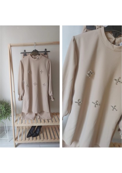 Balon Kol Inci Detaylı Takım