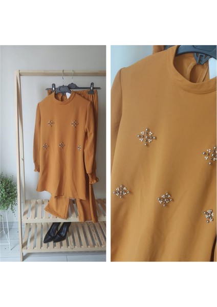 Balon Kol Inci Detaylı Takım