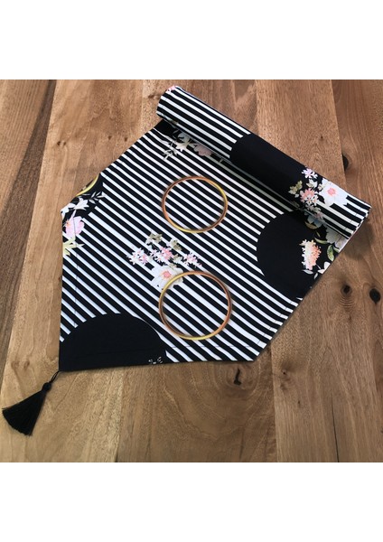 Elegance Desenli Runner Örtü modelleri