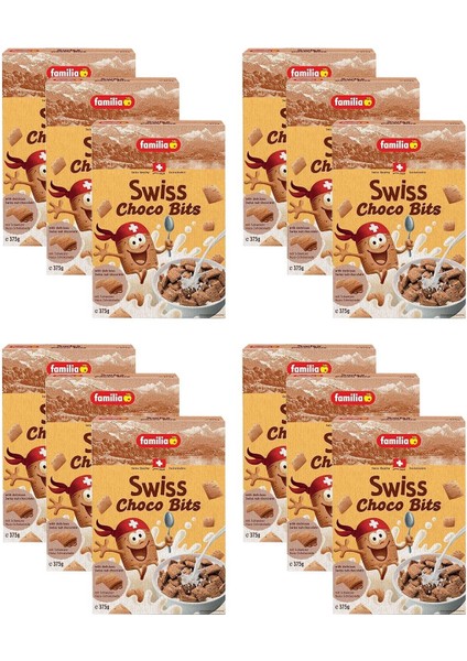 Swiss Choco Bits 375 gr x 12 Adet