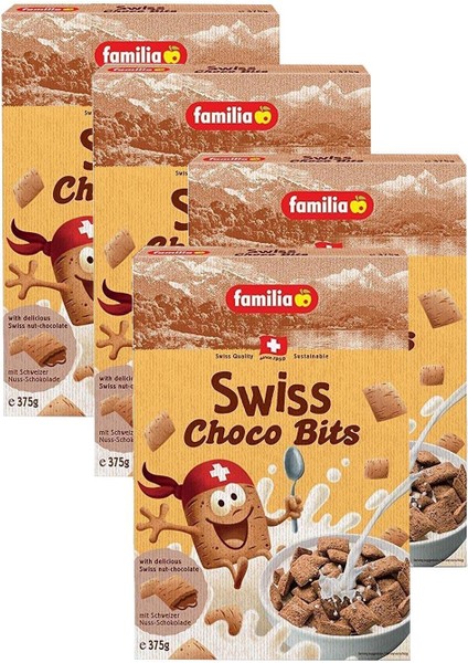 Swiss Choco Bits 375 gr x 4 Adet