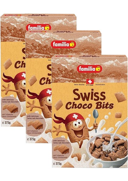 Swiss Choco Bits 375 gr x 3 Adet