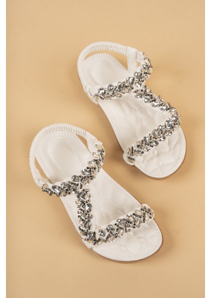 Isabel Anatomik Fashion Taşlı Günlük Çocuk Sandalet fırsatları