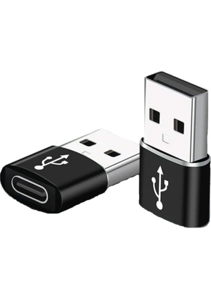 Lisa Butik USB Male To Type-C Female Çevirici Converter Adaptör 2.4A Bir Otg Dönüştürücü