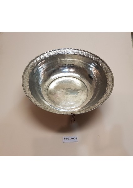 El İşi Bakır Hamur Mayalama Karma Teknesi Leğeni Kabı 46 cm