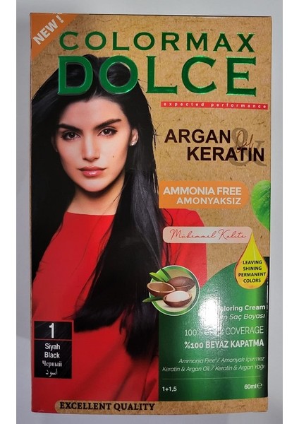 Amonyaksız Set Saç Boyası 1-Siyah