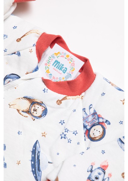 Dar Kalıp Uzay Desenli Kiremit Biyeli Elyaf Dolgulu 2,0 Tog Erkek Çocuk Uyku Tulumu fiyatları