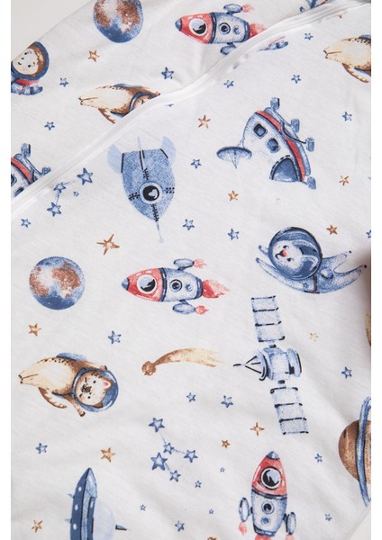 Dar Kalıp Uzay Desenli Kiremit Biyeli Elyaf Dolgulu 2,0 Tog Erkek Çocuk Uyku Tulumu fırsatları