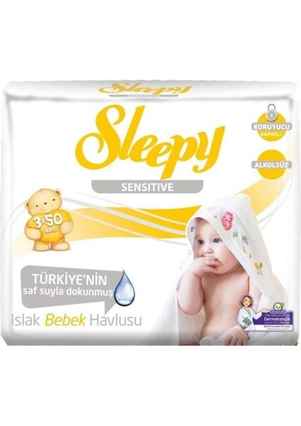 Sleepy Sensitive Islak Havlu Mendil 24LÜ 2160 Yaprak