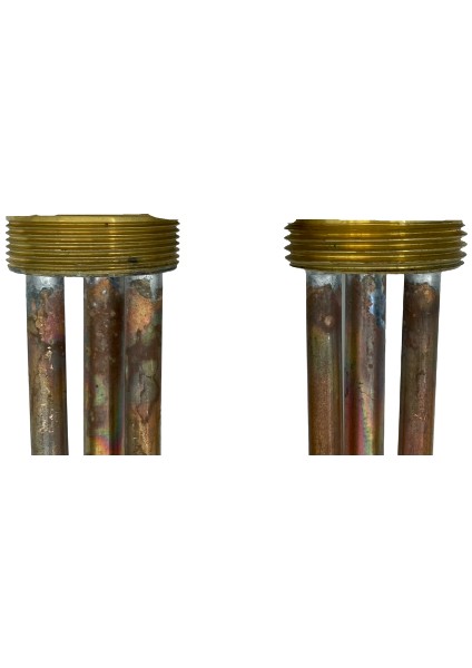 1-1/4'' Çay Kazanı Rezistansı Kıvrık Bakır 2000W Kalın Diş-Termostatlı-Kapak Istiyorum