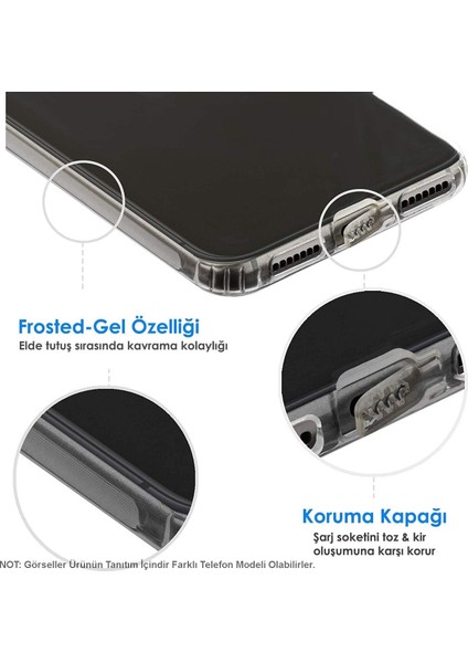 Apple iPhone 5s Kapak Kamera Korumalı Tıpalı Şeffaf Silikon Kılıf