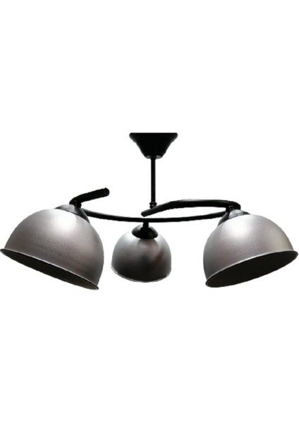 Modern Üçlü Gri Başlık Metal Sarkıt Avize fiyatları