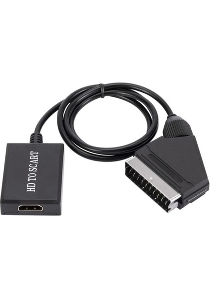 5083 HDMI To Scart 1080P Hd Av Video Çevirici Dönüştürücü Adaptör