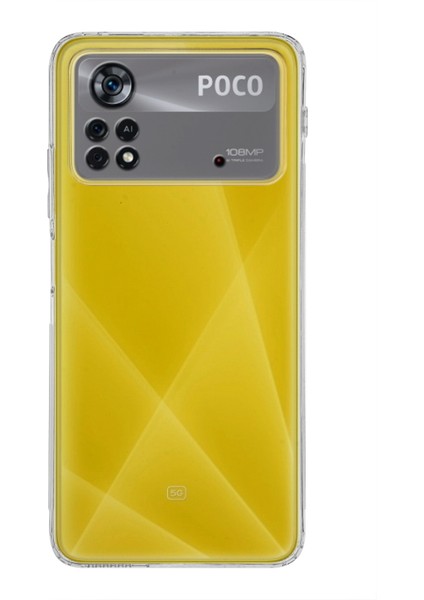 Xiaomi Poco X4 Pro 5g ile Uyumlu Kapak Kamera Korumalı Tıpalı Premier Silikon ile Uyumlu Kılıf