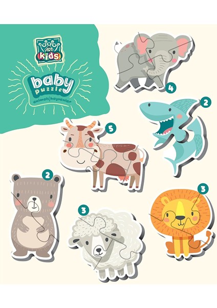 Hayvanlar Baby Puzzle fiyatları