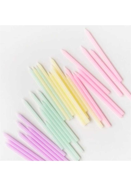 Çok Renkli 8'li Makaron Mum fiyatları