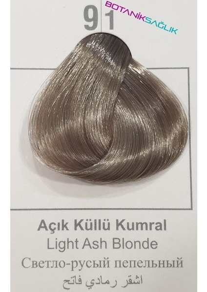 Saç Boyası Set - 9.1 Açık Küllü Kumral