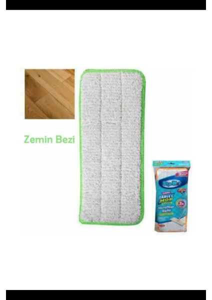 3'lü Temizlik Bezi Tablet Mop Classic Yedek Bez Duvar Zemin Genel