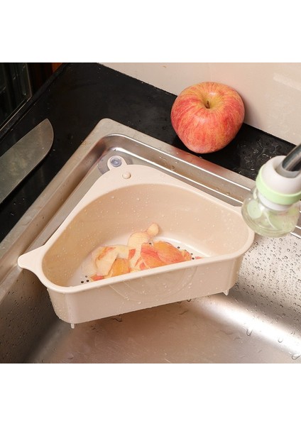 Üçgen Meyve-Sebze Yıkama Süzgeci - Bej (Yurt Dışından) fiyatları