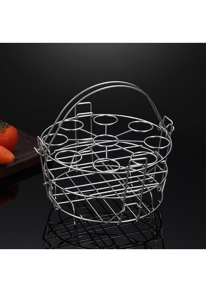 Steamer Raf Kolu ile Paslanmaz Çelik Yığılmış Yumurta Buğulama Tutucu Mutfak Gadget Için Basınçlı Tencere