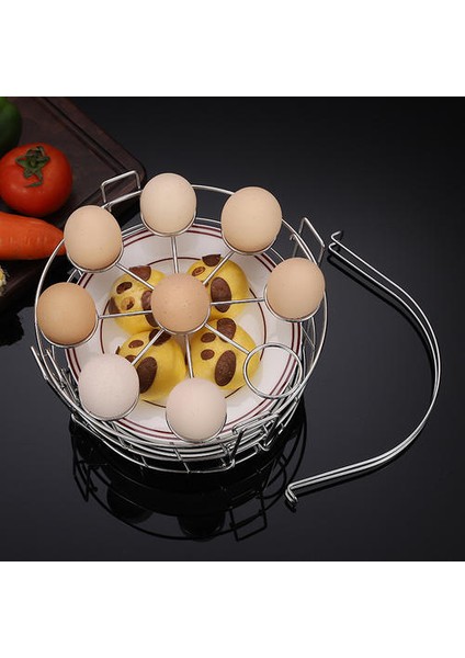 Steamer Raf Kolu ile Paslanmaz Çelik Yığılmış Yumurta Buğulama Tutucu Mutfak Gadget Için Basınçlı Tencere