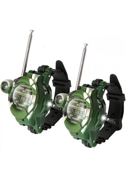 2 Adet 7 In 1 Walkie Talkie Çocuklar Için, Iki Yönlü Radyo Walkie Talkie Saatler Çocuklar Için Oyuncak Hediyeler
