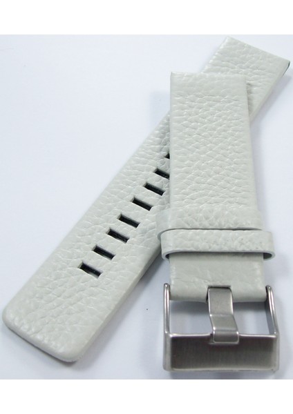 24MM Kirli Kırık Beyaz Deri Saat Kayışı Diesel Model Saat Kordonu