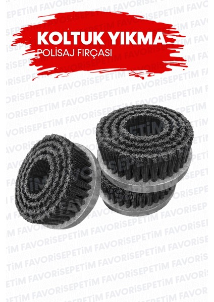Yüksek Kalite Oto Ykamacılara Özel Koltuk Yıkama ve Halı Yıkama Fırçası