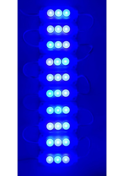 3’ Lü Modül LED – 12 Volt – 10 Adet